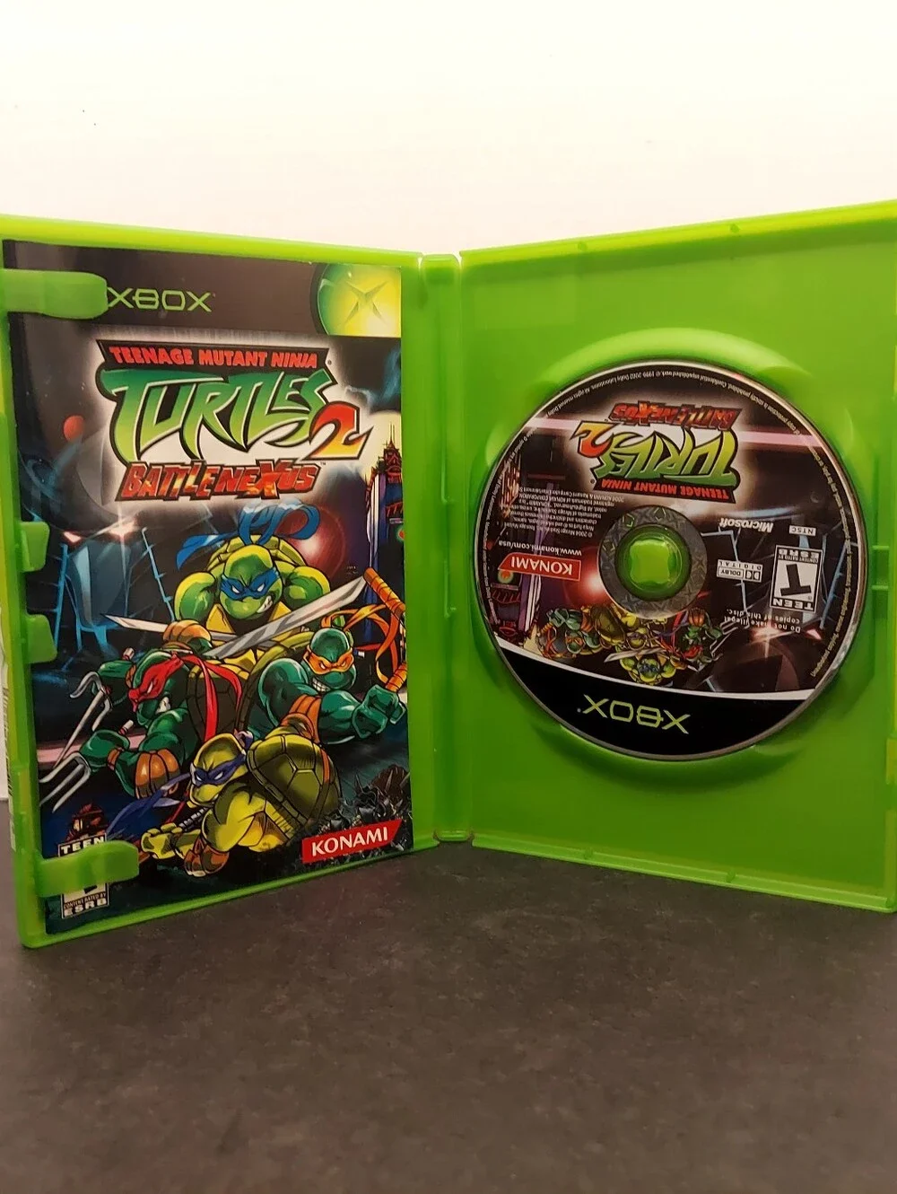 Teenage Mutant Ninja Turtles 2: BattleNexus (Microsoft Xbox, 2004) CIB Complete